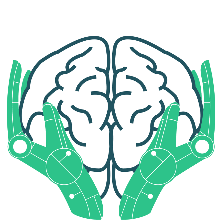 SyMptOMS logo: a brain held in two hands